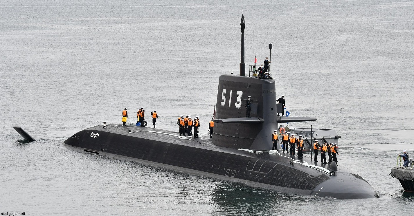 ss-513 js taigei 29ss class attack submarine ssk aip japan maritime self defense force jmsdf 17