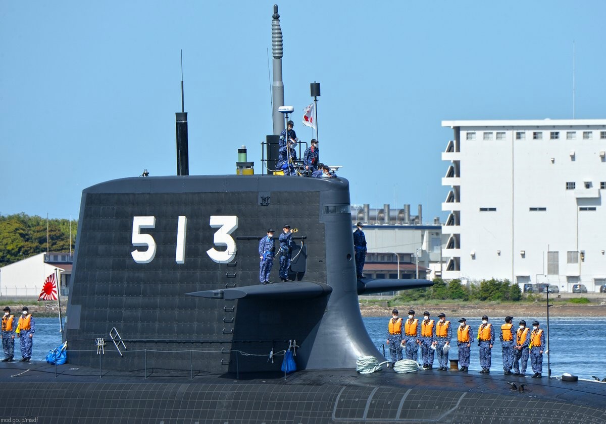 ss-513 js taigei 29ss class attack submarine ssk aip japan maritime self defense force jmsdf 18