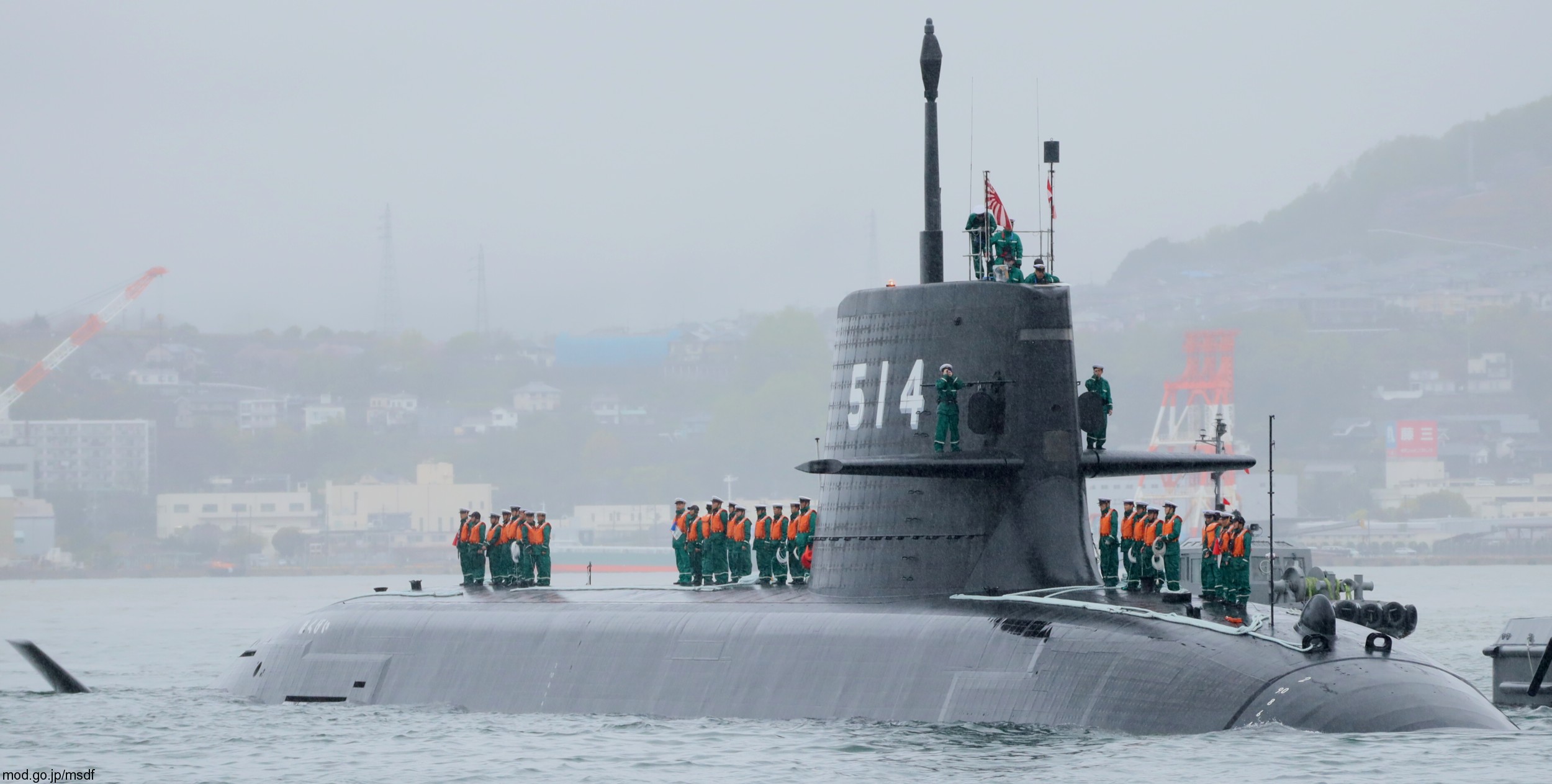 ss-514 js hakugei taigei 29ss class attack submarine ssk aip japan maritime self defense force jmsdf 06