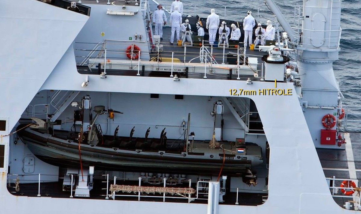 holland class offshore patrol vessel opv royal netherlands navy 28ax oto melara leonardo hitrole 12,7mm remote weapon system