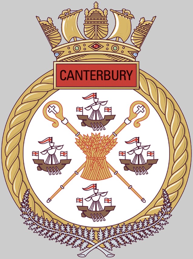 l-421 hmnzs canterbury insignia crest patch badge amphibious multirole vessel mrv royal new zealand navy 02x