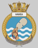 p-3571 hmnzs hawea insignia crest patch badge protector class patrol vessel royal new zealand navy