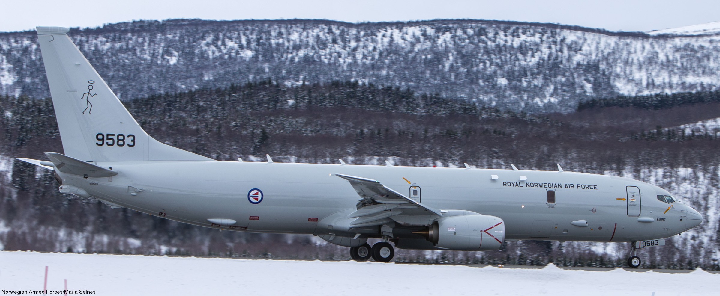 p-8a poseidon maritime patrol aircraft royal norwegian air force luftforsvaret 9583 viking 16