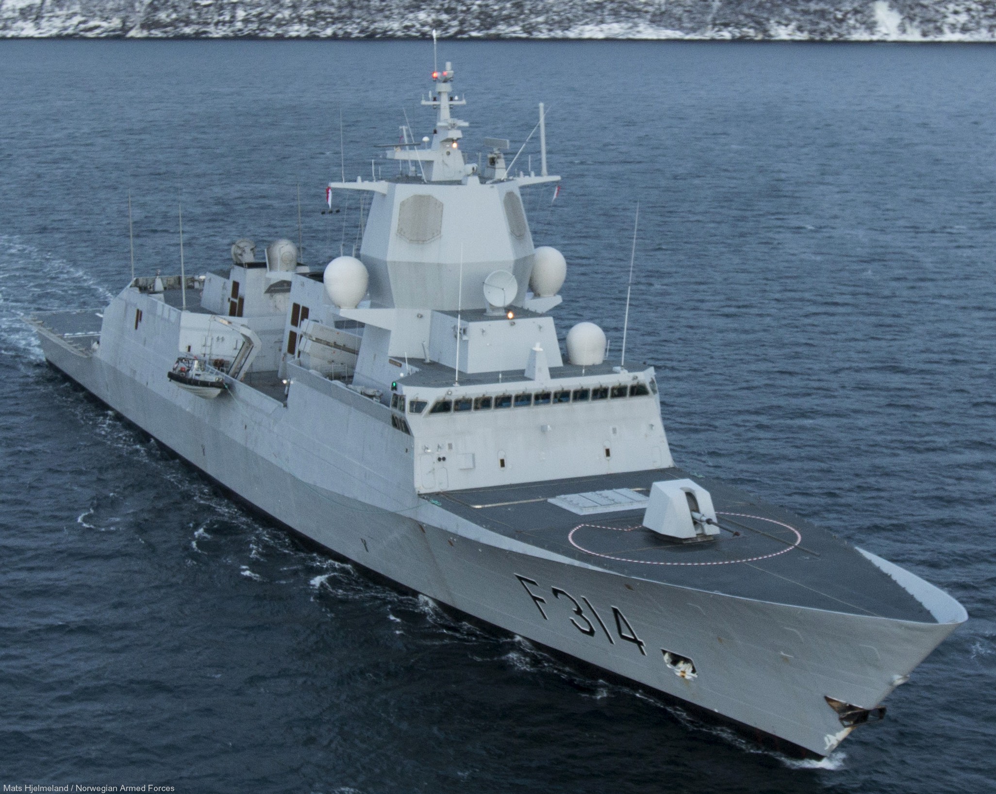 f-314 thor heyerdahl hnoms knm fridtjof nansen class frigate royal norwegian navy 30 aegis rim-162 essm