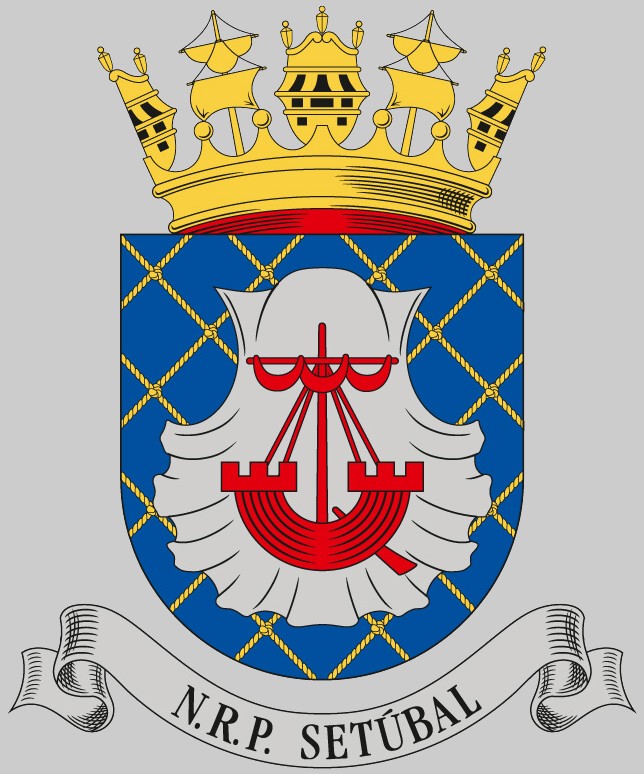 p-363 nrp setubal viana do castelo class offshore patrol vessel opv portuguese navy marinha insignia crest patch badge