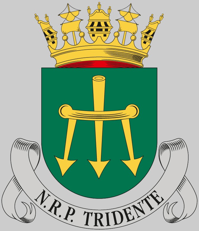 s-160 nrp tridente insignia crest patch badge type 209pn attack submarine ssk aip portuguese navy marinha