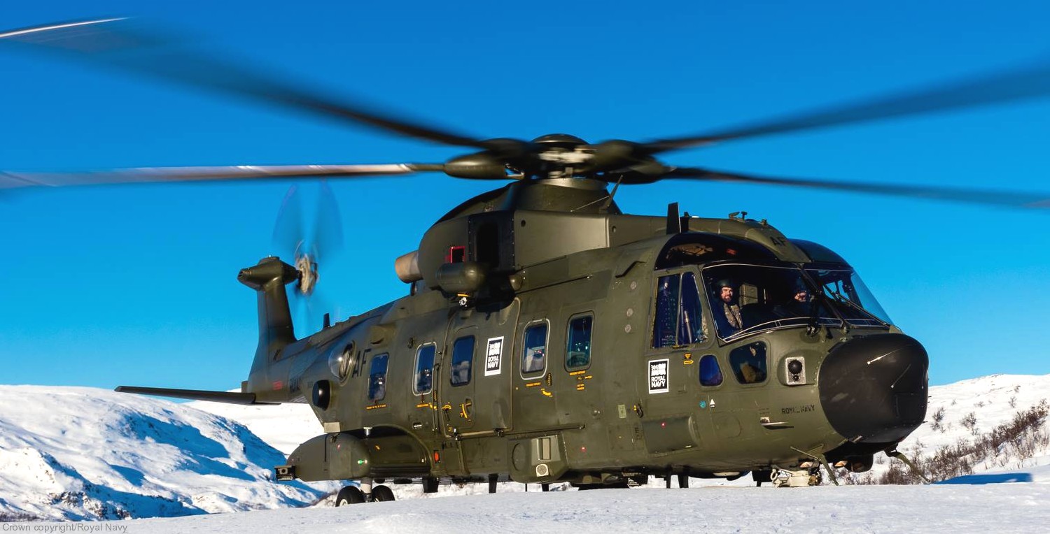 merlin hc3 hc3a mk.3 commando helicopter aw101 force chf royal navy 845 846 naval air squadron rnas yeovilton agusta westland marines 76