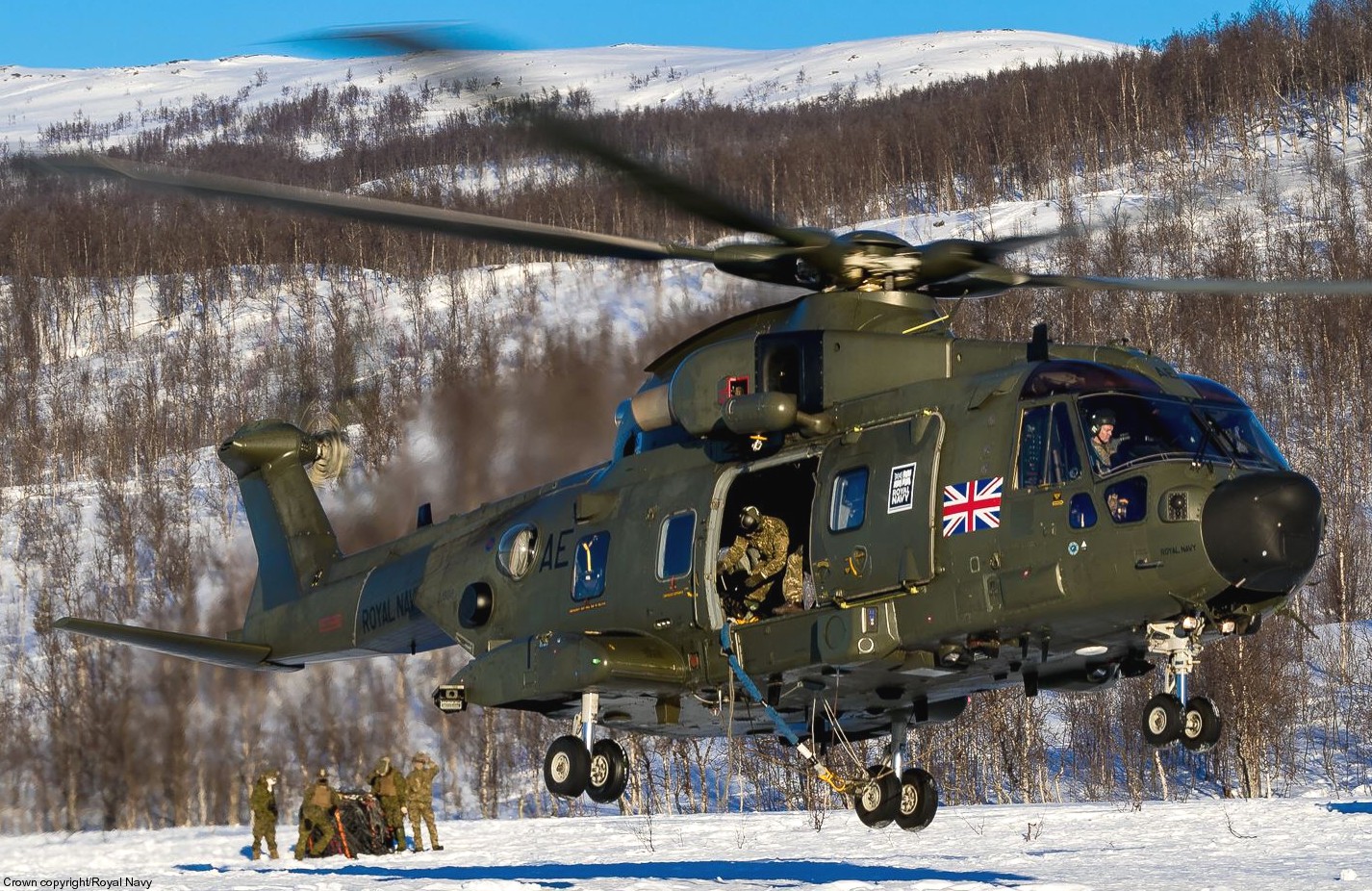 merlin hc3 hc3a mk.3 commando helicopter aw101 force chf royal navy 845 846 naval air squadron rnas yeovilton agusta westland marines 77