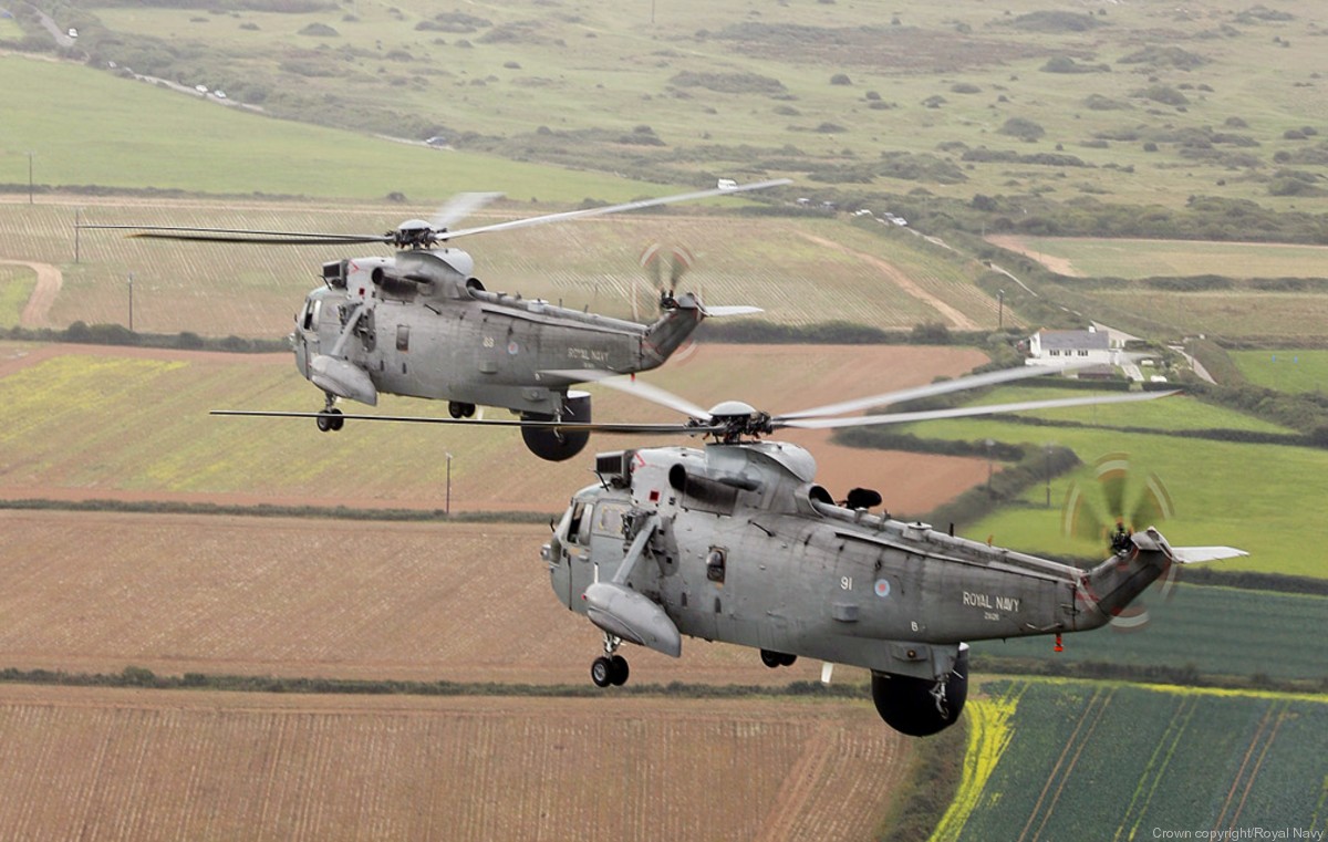 sea king asac.7 airborne surveillance control helicopter royal navy westland nas squadron rnas 16