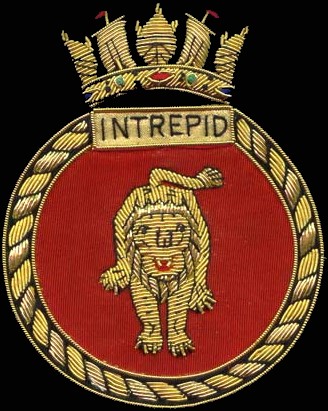 hms intrepid patch insignia royal navy