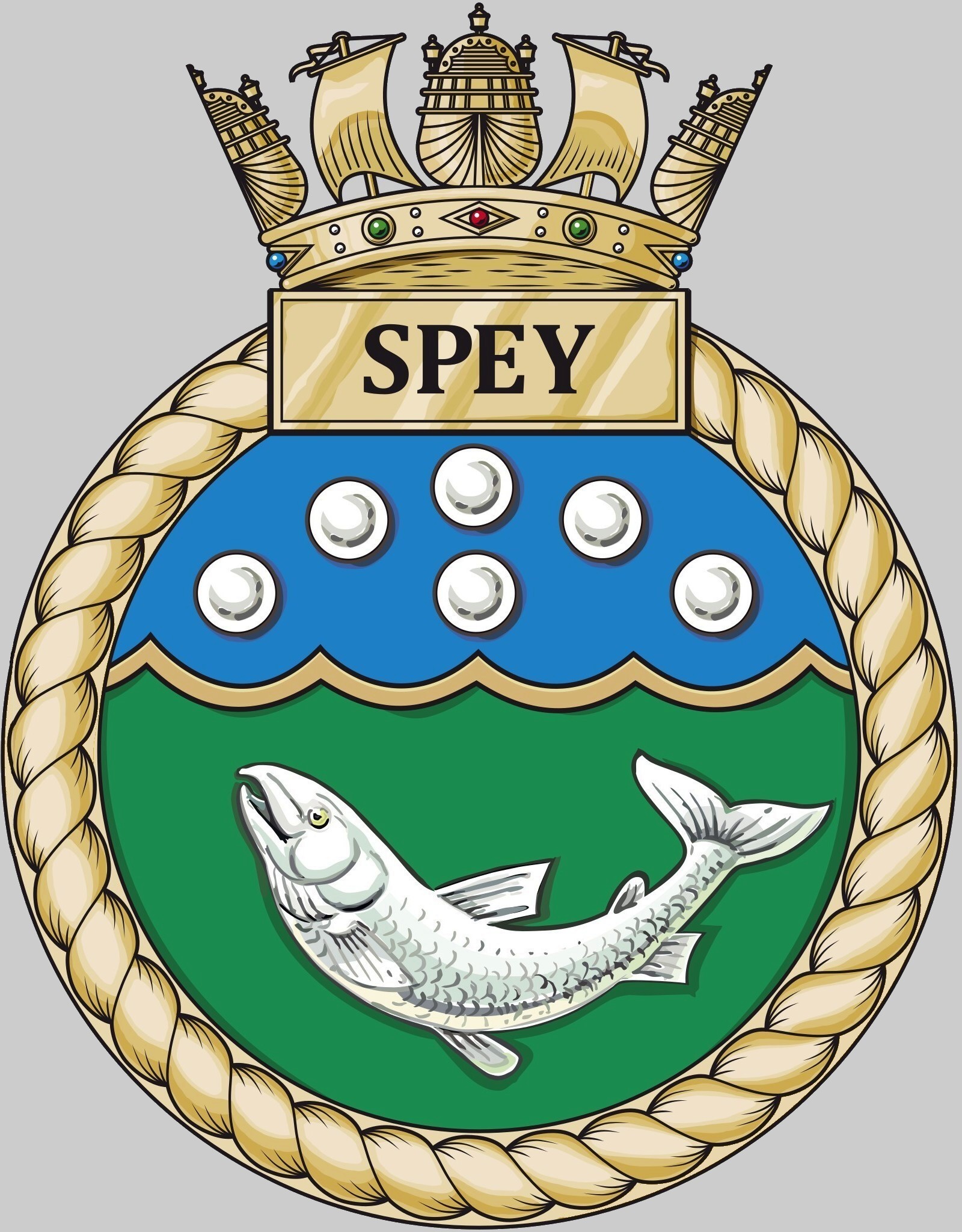p234 hms spey insignia crest patch badge river class offshore patrol vessel opv royal navy 02x