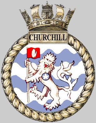 s46 hms churchill insignia crest patch badge attack submarine ssn royal navy 02c