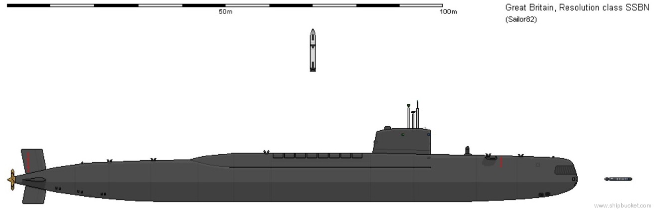 resolution class ballistic missile submarine ssbn ugm-27 polaris slbm royal navy 02c