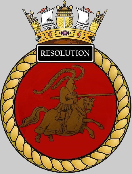 s22 hms resolution insignia crest patch badge ballistic missile submarine ssbn royal navy 02c