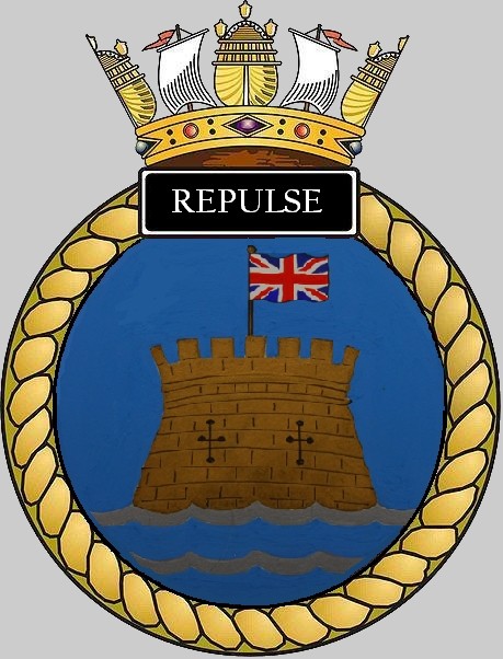 s23 hms repulse insignia crest patch badge ballistic missile submarine ssbn royal navy 02c