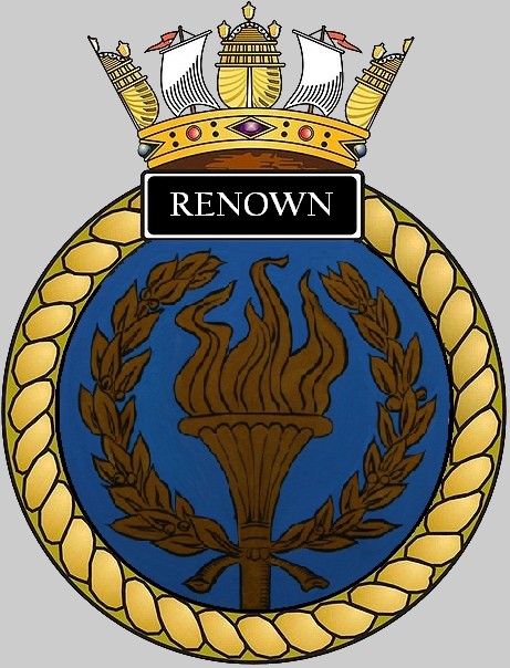 s24 hms renown insignia crest patch badge ballistic missile submarine ssbn royal navy 02c
