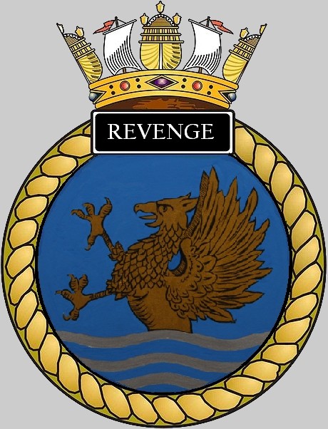 s25 hms revenge insignia crest patch badge ballistic missile submarine ssbn royal navy 02c