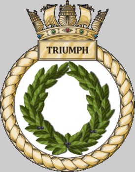 s93 hms triumph trafalgar class insignia crest patch badge attack submarine hunter killer royal navy 02c