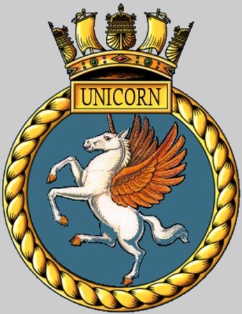 s43 hms unicorn insignia crest patch badge upholder class attack submarine ssk royal navy 02c