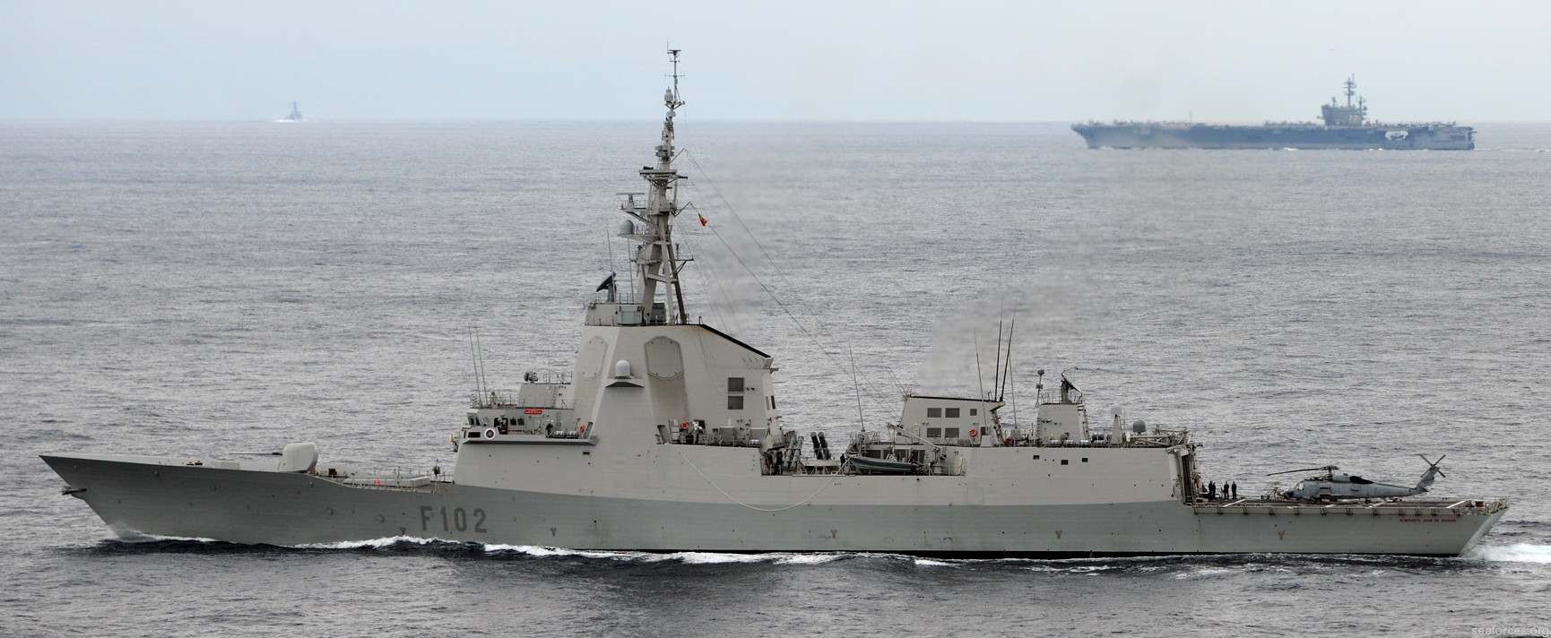 f-102 sps almirante juan de borbon f100 class guided missile frigate spanish navy izar ferrol