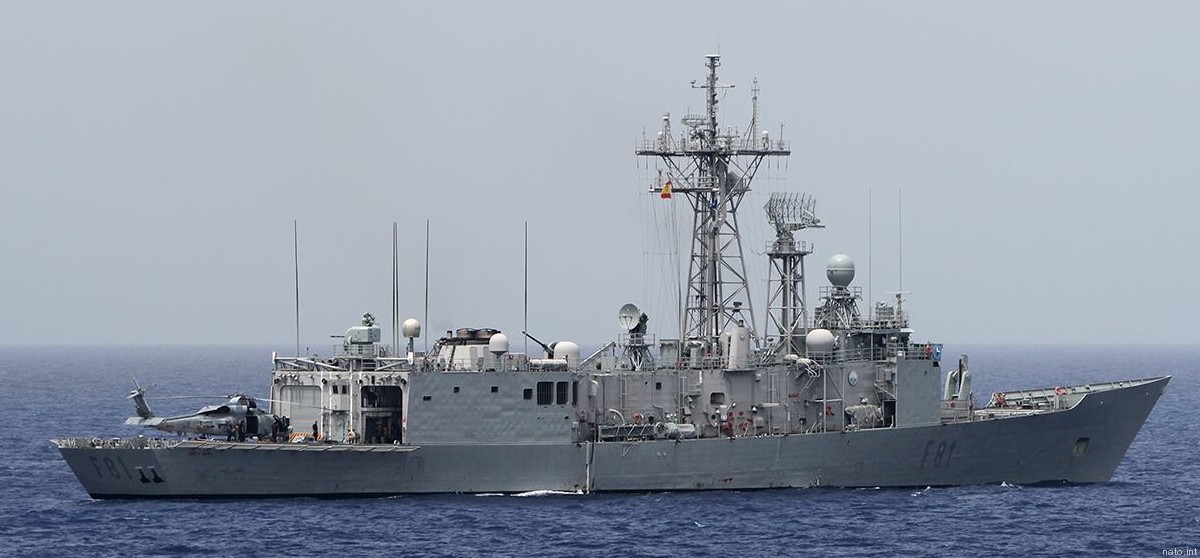 f-81 sps santa maria f80 class guided missile frigate spanish navy armada espanola bazan ferrol