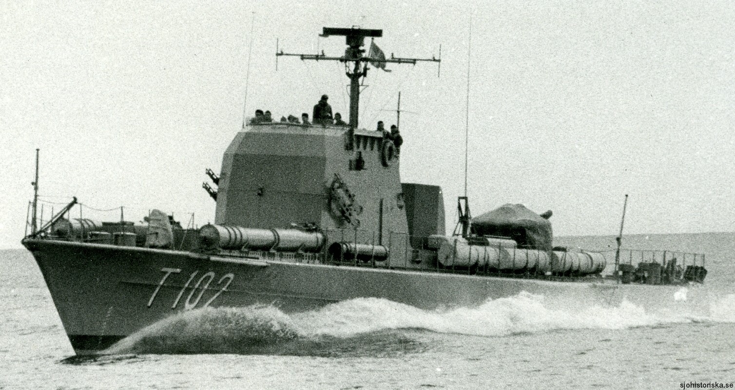 t102 plejad hms hswms class fast attack craft torpedo boat vessel swedish navy svenska marinen 12