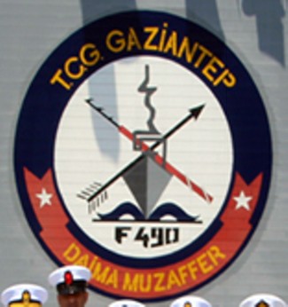 f-490 tcg gaziantep insignia crest patch badge gabya g-class frigate turkish navy 02