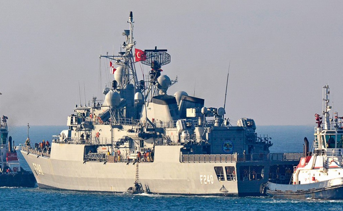 f-240 tcg yavuz meko 200tn class frigate turkish navy türk deniz kuvvetleri sea sparrow missile sam harpoon ssm 03
