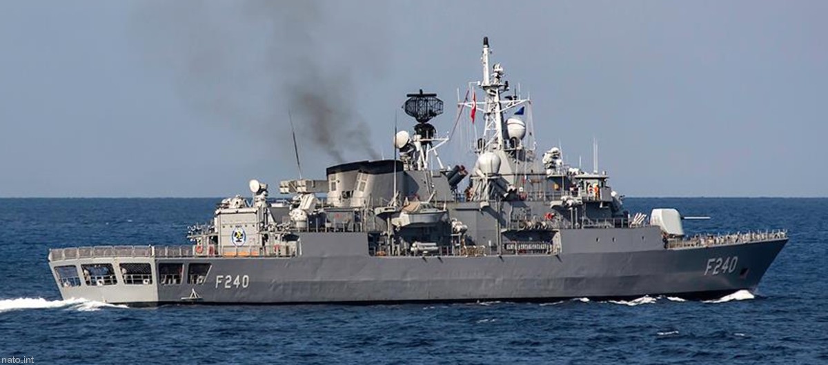f-240 tcg yavuz meko 200tn class frigate turkish navy türk deniz kuvvetleri sea sparrow missile sam harpoon ssm 05 nato