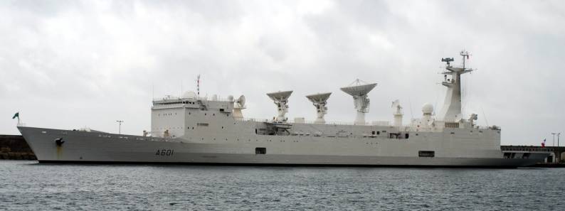 fs monge a 601 missile range instrumentation ship french navy marine nationale