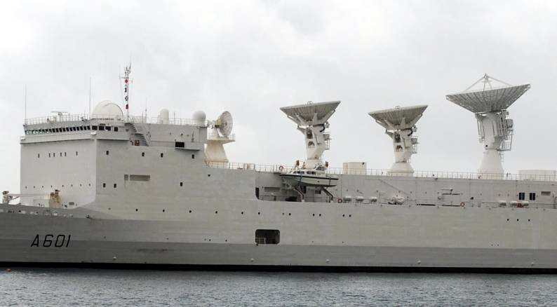 a 601 fs monge french navy missile range instrumentation ship