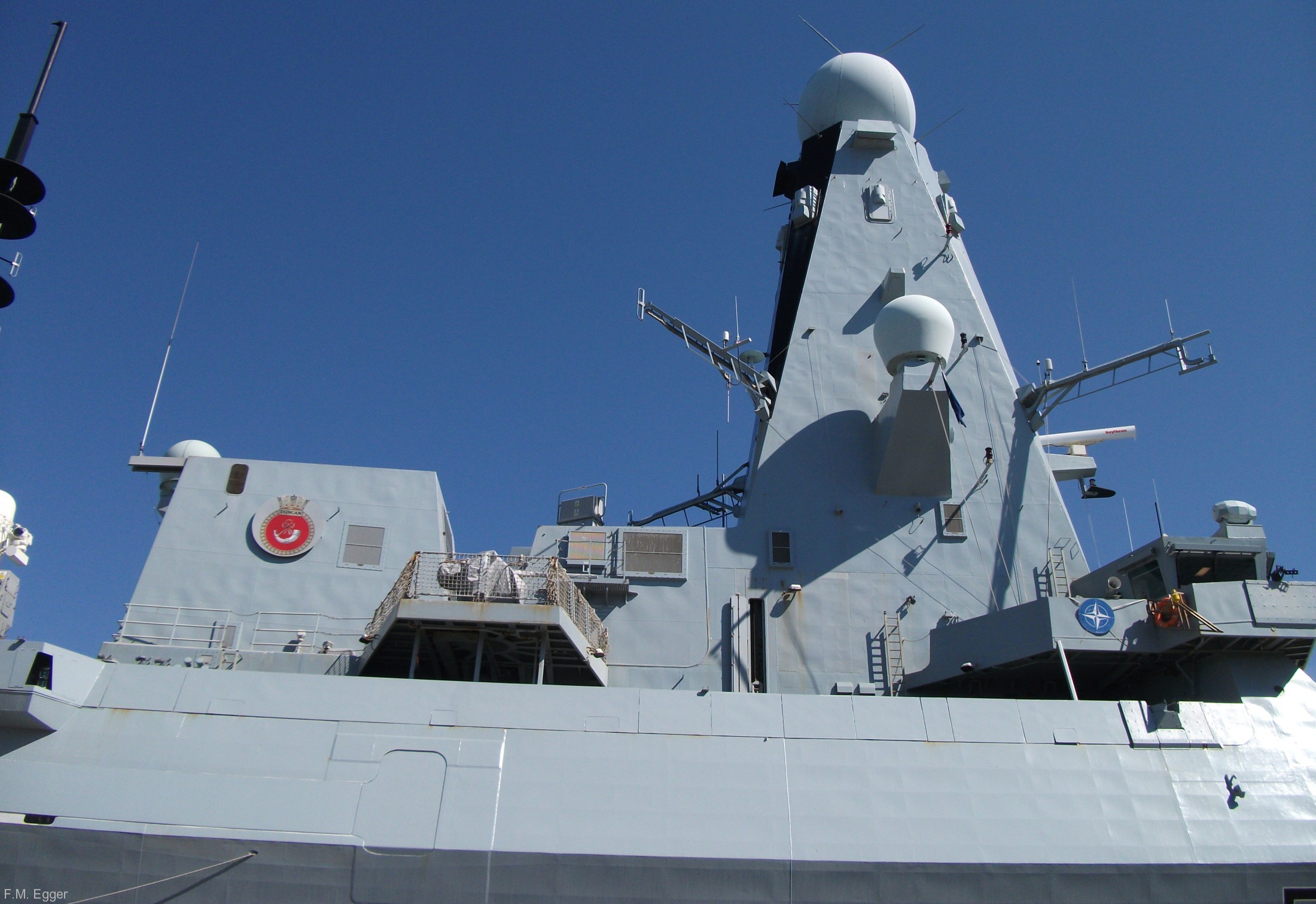 hms duncan d-37 type 45 daring class guided missile destroyer royal navy nato snmg-2 trieste 12