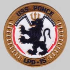 USS Ponce LPD 15 - patch crest