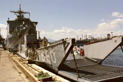 USS Carter Hall LSD 50 - Dock Landing Ship - Rijeka, Croatia - 2001