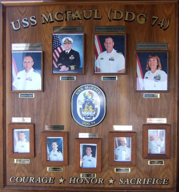 USS McFaul DDG 74 - chain of command
