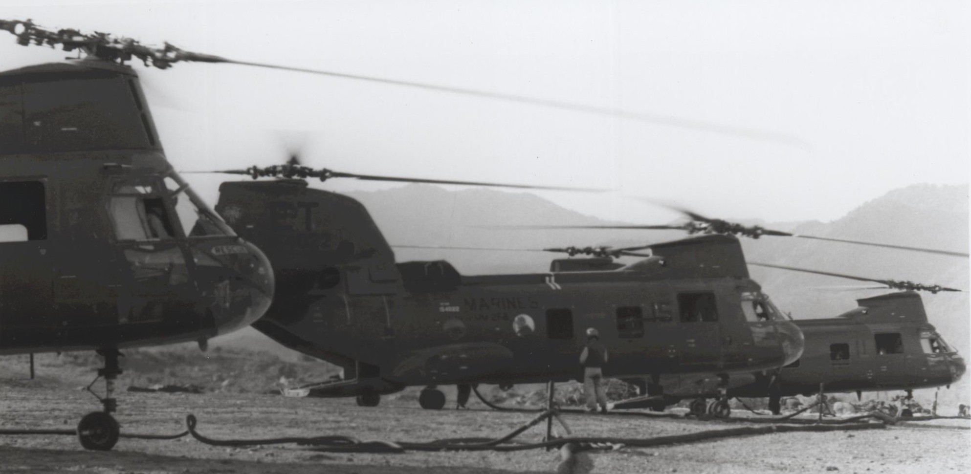 hmm-262 flying tigers ch-46a sea knight marine medium helicopter squadron usmc vietnam war 1968 25