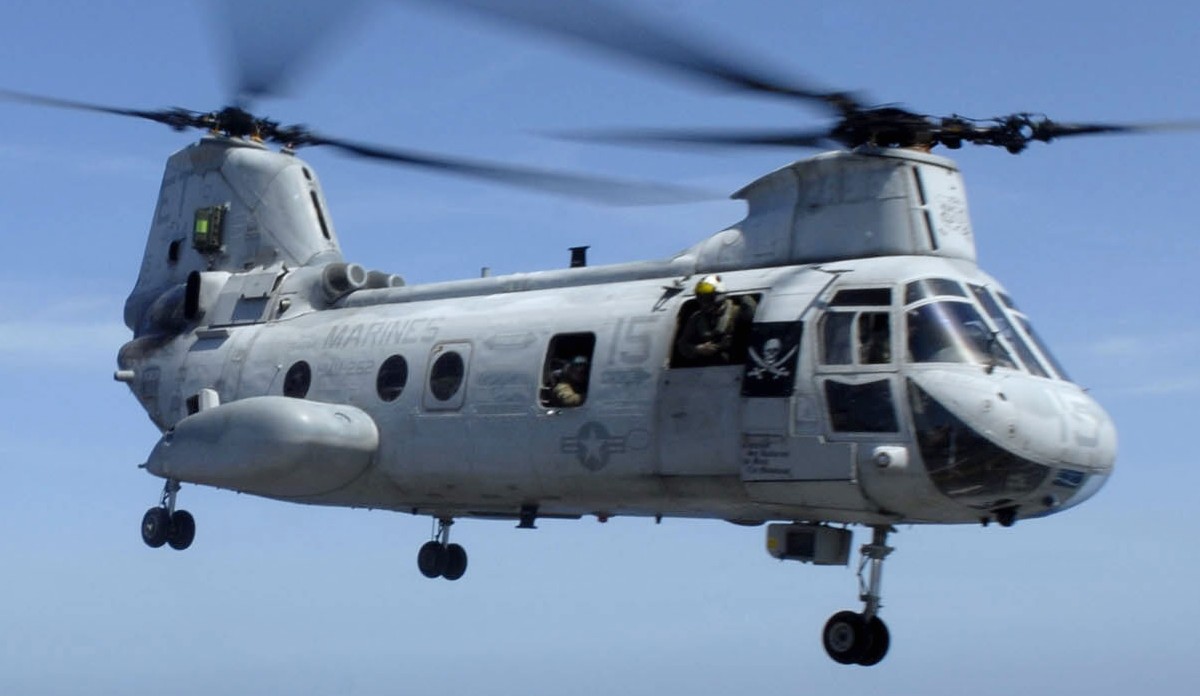hmm-262 flying tigers ch-46e sea knight marine medium helicopter squadron usmc 67