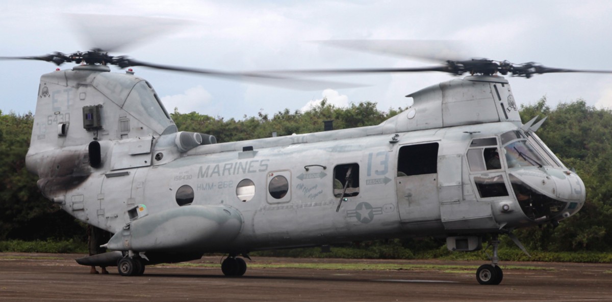 hmm-262 flying tigers ch-46e sea knight marine medium helicopter squadron tinian mariana islands 105