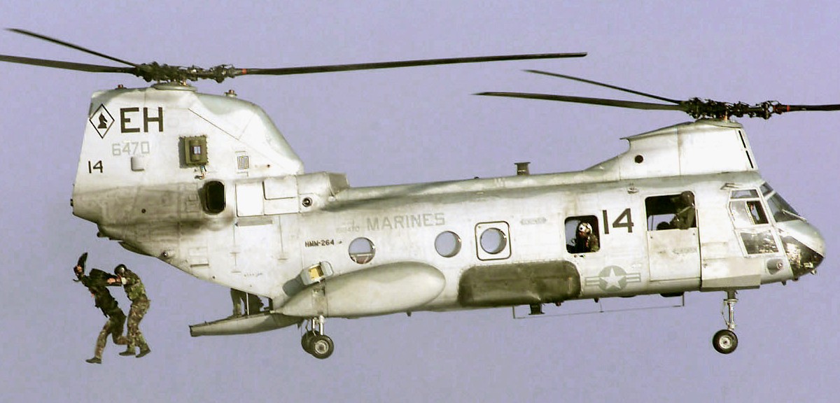 hmm-264 black knights ch-46e sea knight marine medium helicopter squadron usmc 03