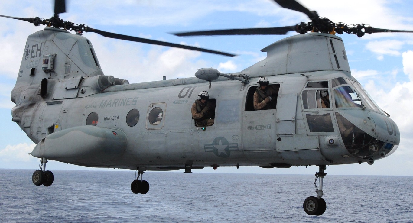hmm-264 black knights ch-46e sea knight marine medium helicopter squadron usmc 31