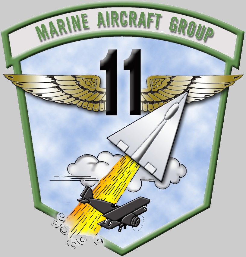 marine aircraft group mag-11 insignia crrest patch badge usmc