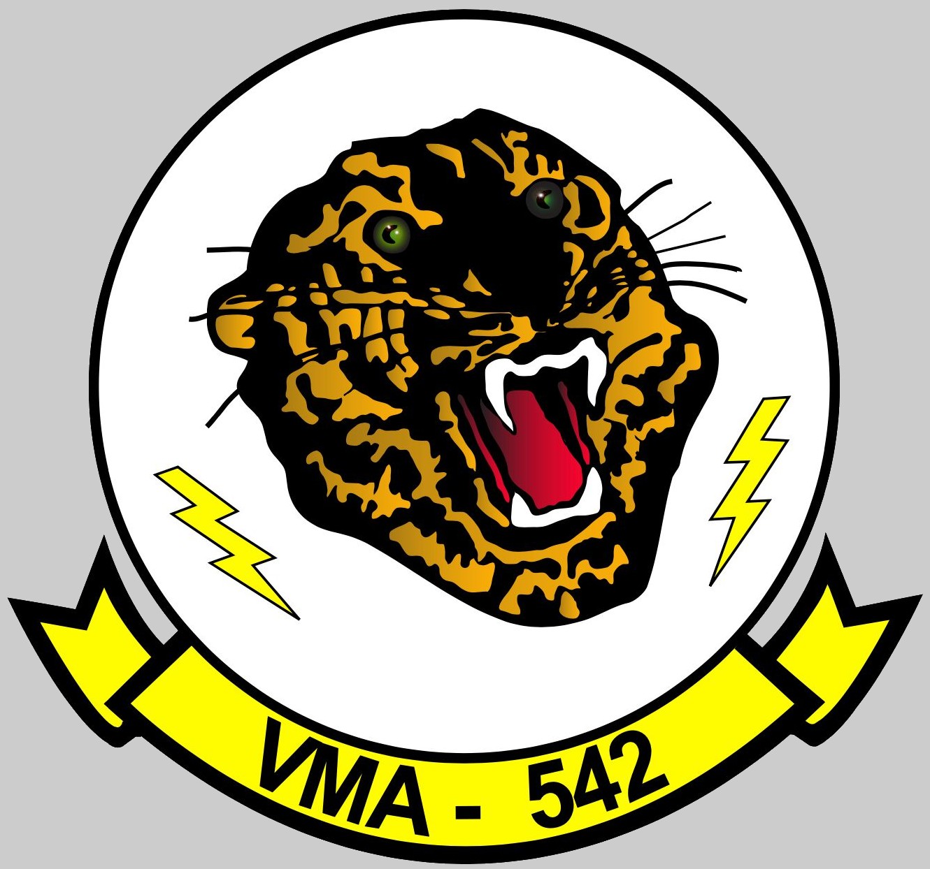 vma-542 tigers insignia crest patch badge marine attack squadron usmc av-8b harrier ii 02x