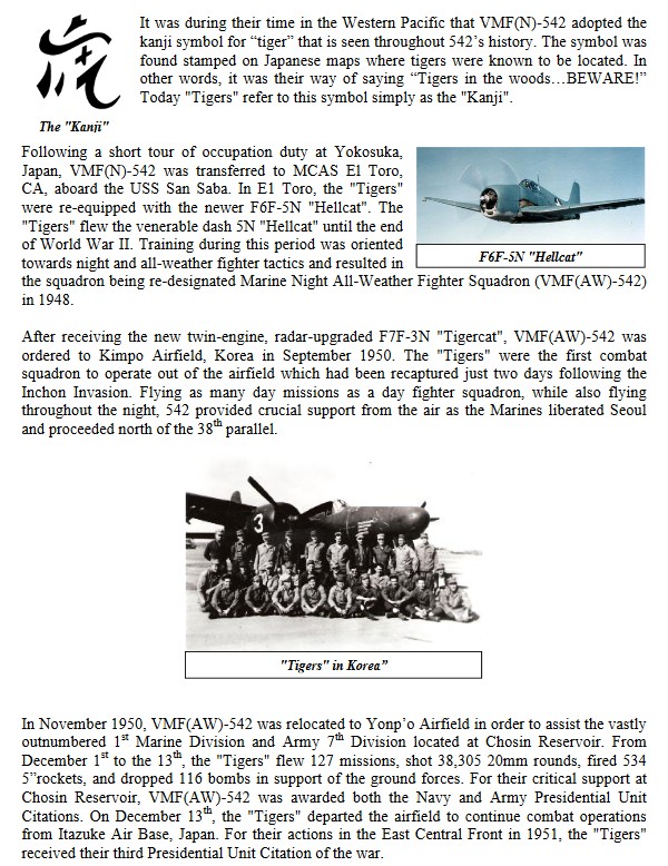 marine attack squadron vma-542 tigers history 02 corps