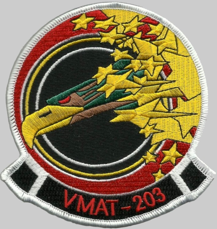 vmat-203 hawks marine attack training squadron insignia crest patch badge usmc 02x