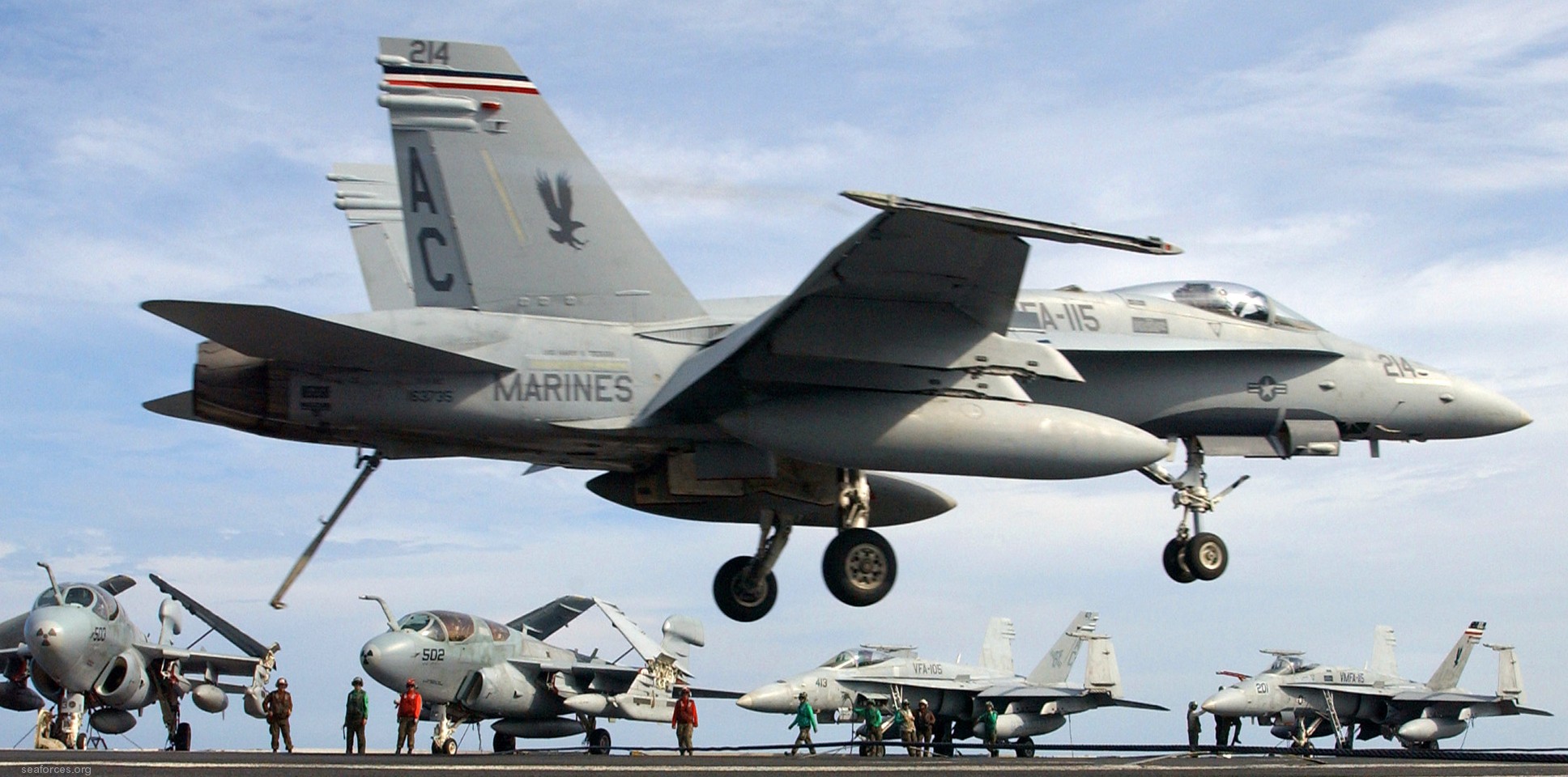 vmfa-115 silver eagles marine fighter attack squadron f/a-18a+ hornet cvw-3 uss harry s. truman cvn-75 17