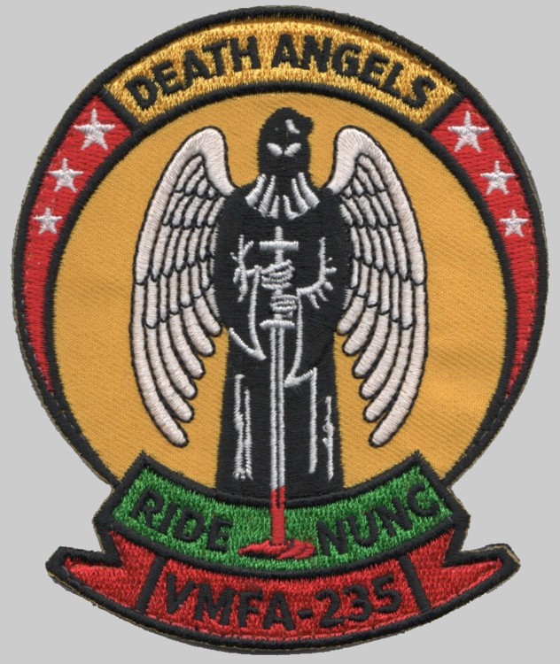 vmfa-235 death angels insignia crest patch badge marine fighter attack squadron 03x