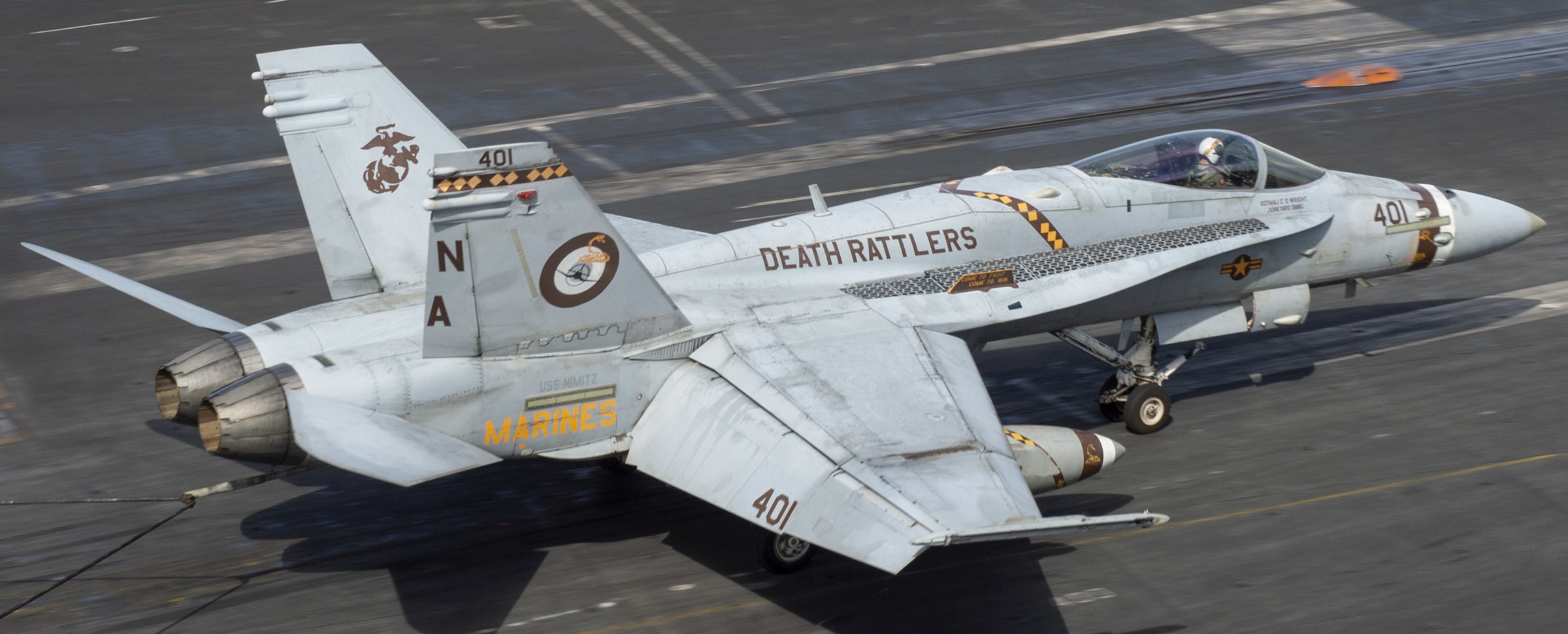 vmfa-323 death rattlers marine fighter attack squadron f/a-18c hornet cvw-17 uss nimitz cvn-68 219