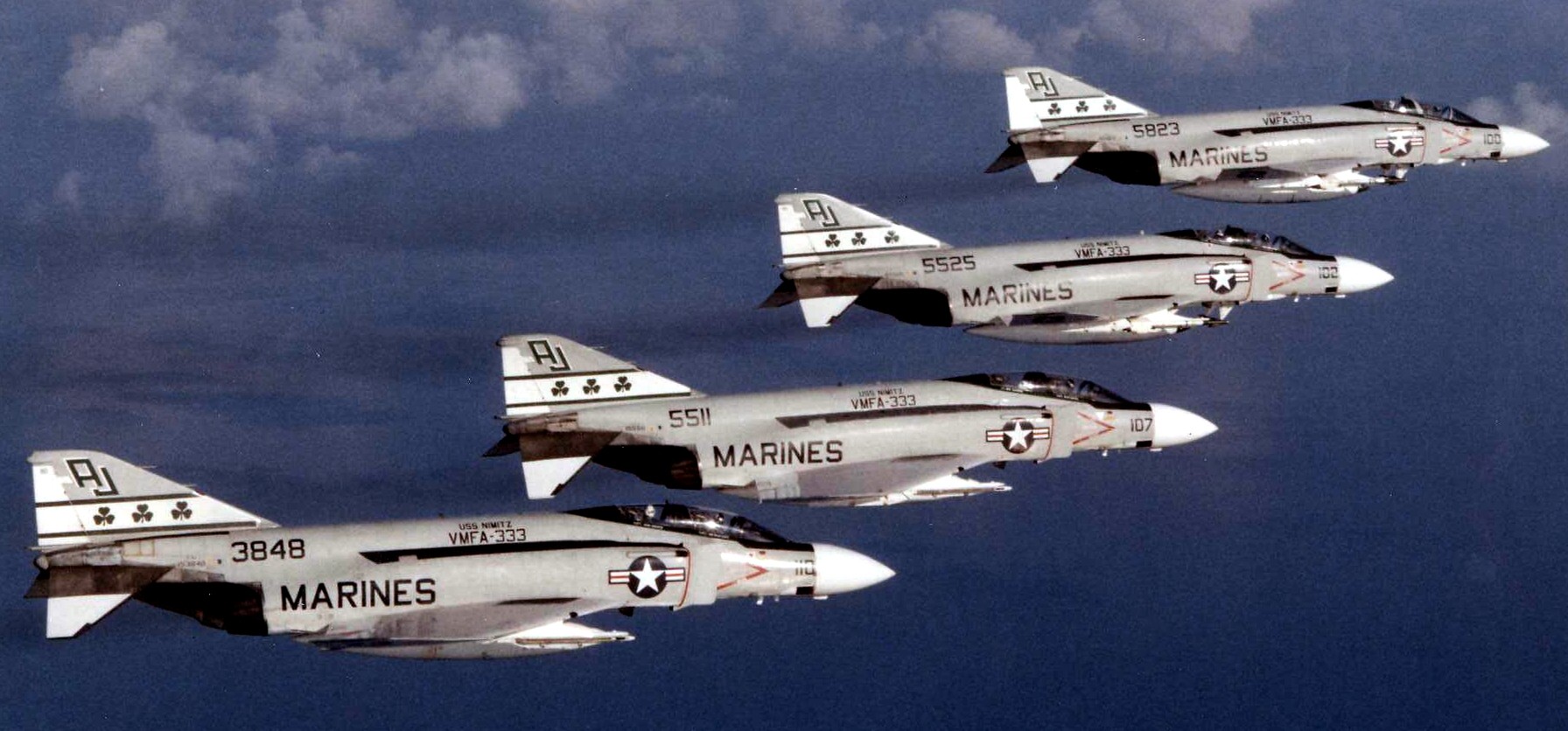 vmfa-333 fighting shamrocks marine fighter attack squadron usmc f-4j phantom ii 07x