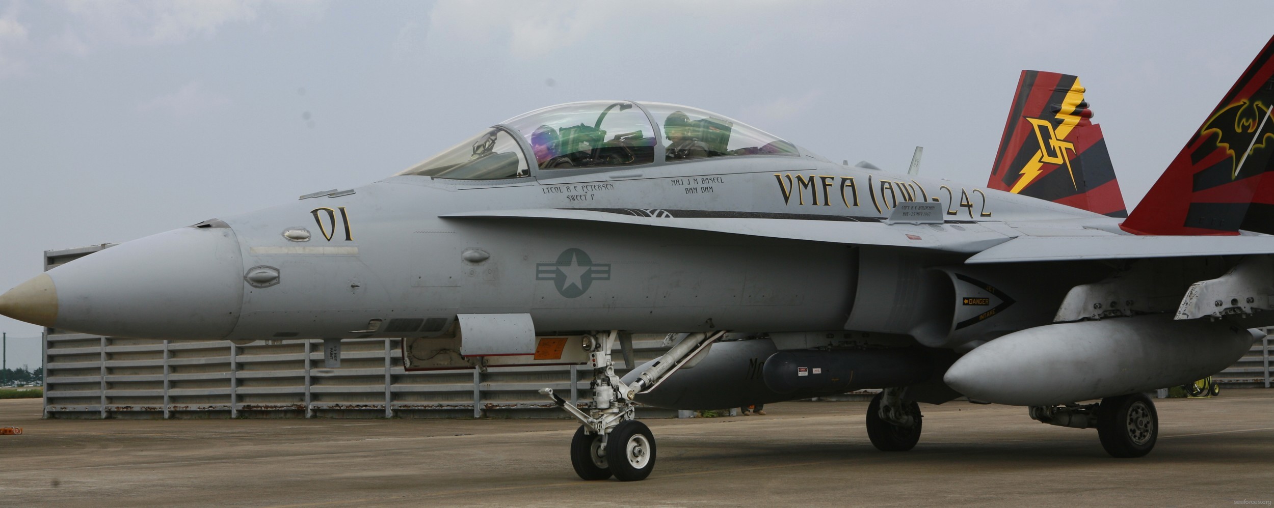 vmfa(aw)-242 bats marine all-weather fighter attack squadron usmc f/a-18d hornet 11