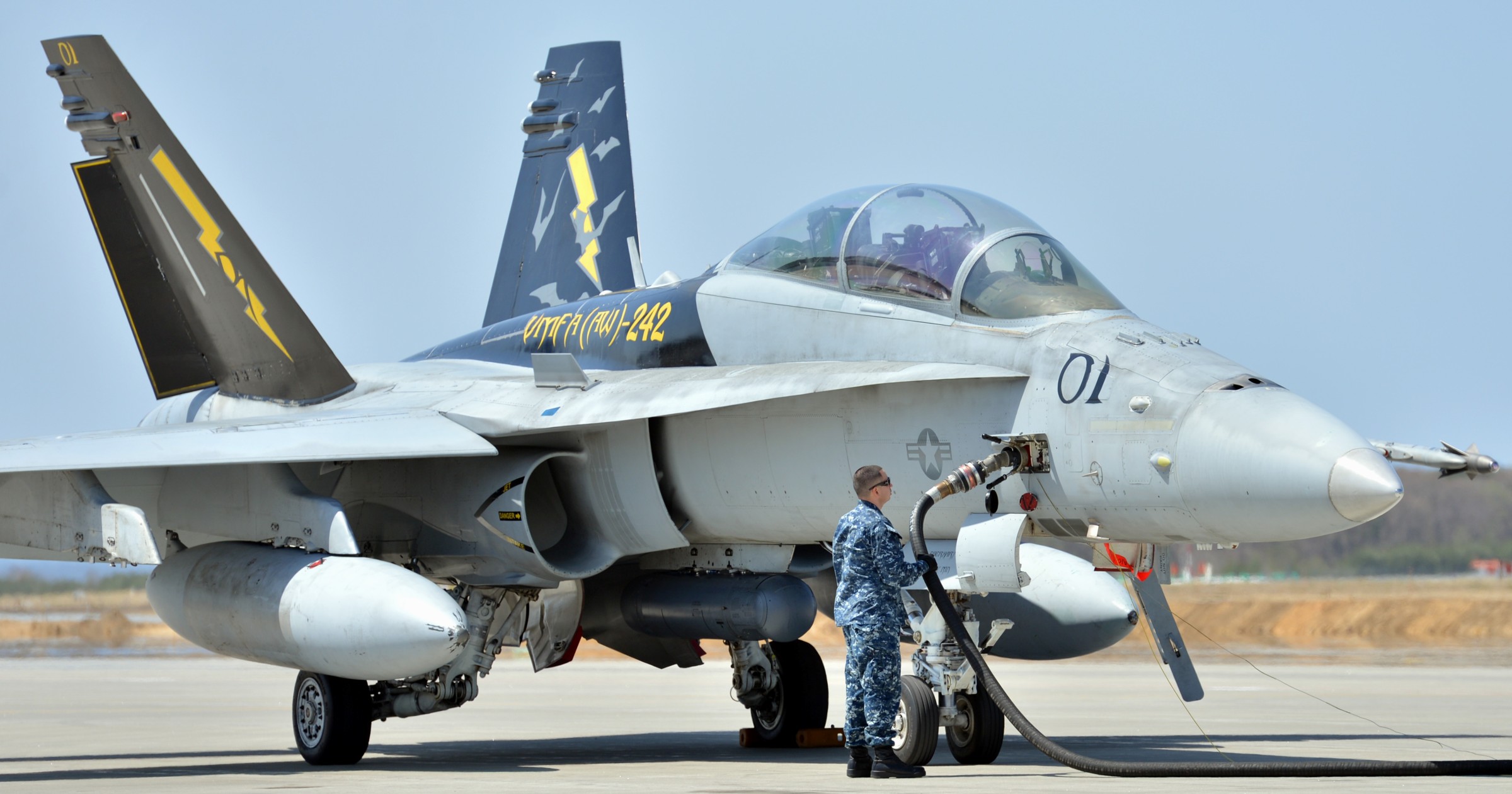 vmfa(aw)-242 bats marine all-weather fighter attack squadron usmc f/a-18d hornet 38x